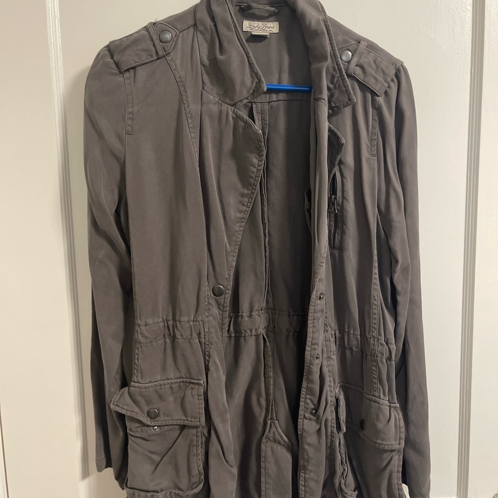 Lucky Brand Lightweight Grey Utility Jacket